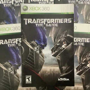 Transformers: The Game Microsoft Xbox 360 solo manual de instrucciones - Imagen 1 de 9