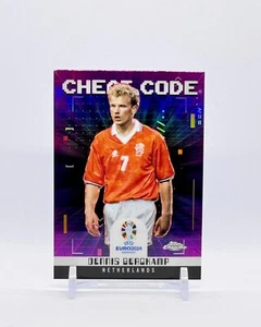 2024 Topps Chrome Euro #CC11 Dennis Bergkamp Cheat Code - Picture 1 of 2