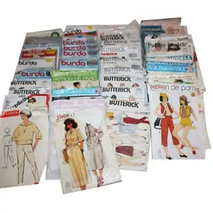 Gros lot de patrons vintages Butterick / Burda / Patrons France / Marie-Claire - Afbeelding 1 van 7