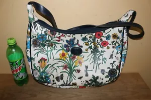 Auténtico Bolso Bandolera Vintage GG Gucci Italia Cuero Flor Flora - Imagen 1 de 20