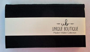 BB2 Black MODERN WALLET felt durable natural material snap closure money holder - Picture 1 of 4