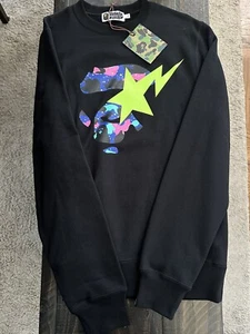 brand new a bathing ape bape kid cudi crew neck size large - Picture 1 of 4