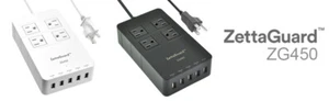 Zettaguard Power Strip, Surge Protector Multi-Outlet and USB Ports 5ft Long Cord - Picture 1 of 43