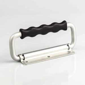 Aluminium Un-Sprung Surface Mount Chest Handle with Moulded Grip - Picture 1 of 8