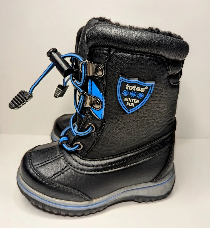 Totes Tundra Toddler Boys Faux Fur Lined Snow Boots Size 6M - Image 1 of 4