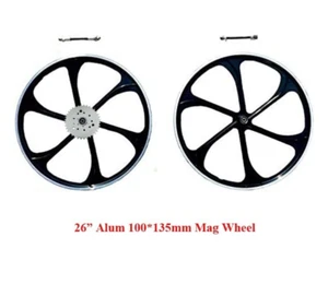 DONSP1986 26" Juego de ruedas magníficas de aluminio llanta de bicicleta y piñón 32T - bicicleta motorizada a gas - Imagen 1 de 10