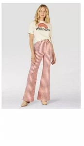 Wrangler Wanderer High Rise Flare Striped Bell Bottom Jean 26/34 - Picture 1 of 17
