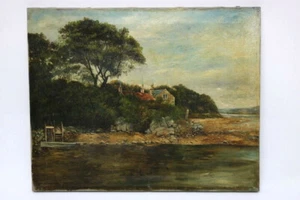 Ölgemälde Cramond Ferry Edinburgh Signiert William Forbes - Bild 1 von 9