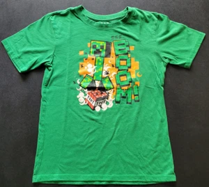 Mojang Minecraft BOOM Green Creeper TNT Gaming Graphic T-Shirt Boy/Youth M 10-12 - Picture 1 of 4