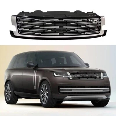 Front Grille Mesh Grill Bar Vent Trim Fits for Range Rover L460 2023 2024 Silver - Image 1 of 4