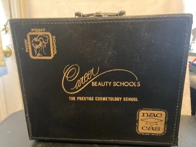Vintage 1969 BEAUTY SCHOOL Cosmetology Student Kit Suit Case Pivot Point Chicago - Image 1 of 4