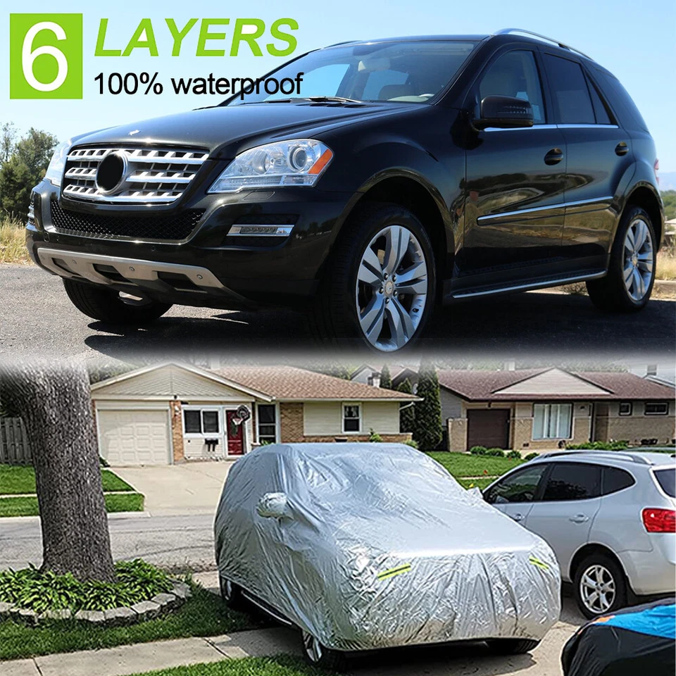 Para Mercedes Benz ML350 190" Cubierta SUV Impermeable Todo Clima Anti-UV 6 Capas Foto 1 de 4