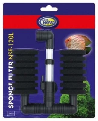 Luftheber doppelter Bio-Schwammfilter bis 120L HMF Filter Hamburger Mattenfilter