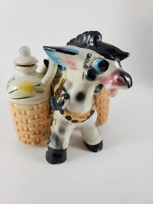 Jarras de aceite y vinagre vintage de burro madriguera (falta sal y pimienta) Foto 1 de 4