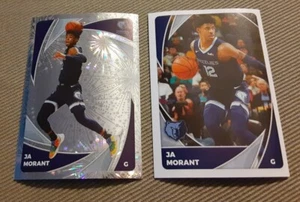 2020-21 Panini NBA Sticker Card Ja Morant HOLO FOIL & Base Grizzlies #380&386 SP - Bild 1 von 4