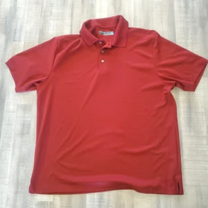 Camisa Polo Roundtree & Yorke Adulto Grande Vino Tinto Manga Corta Rendimiento Para Hombres - Imagen 1 de 9
