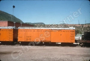 D&RGW Railroad Boxcar #3219 35mm Slide Chione (5508) - Picture 1 of 1