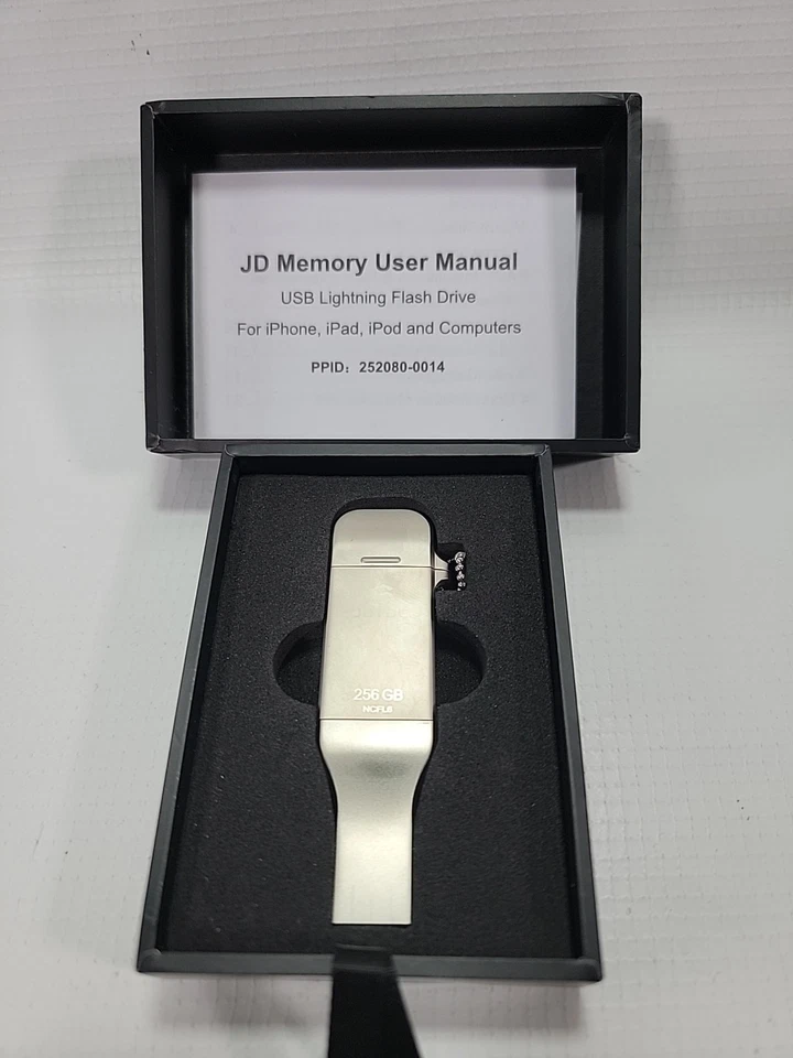 256GB Apple MFi Certified iPhone-Photo-Stick, 3 in 1 USB3.0 iOS-Flash-Drive, ... - Image 1 of 4