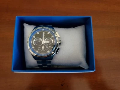 PULSAR 100M W/R MINERAL CRYSTAL CHRONOGRAPH MENS WATCH 1/1 PT3 959-NIB - Image 1 of 4
