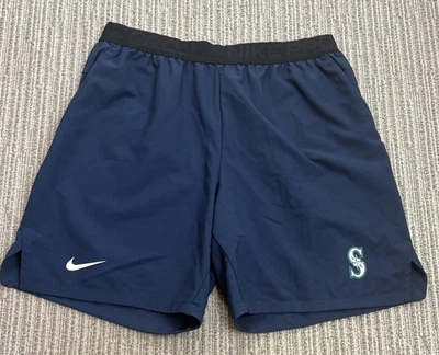 Pantalones Cortos Seattle Mariners Nike Pro Dri-Fit MLB Colección Auténtica - Para Hombre XL Foto 1 de 4