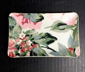 Vintage Croscill Arbor Rose Seife-Ring-Schmuck Halter Schale 4"x6" - Bild 1 von 4