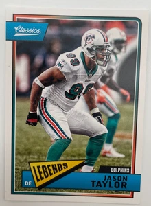 2018 Panini Classics - Legends Jason Taylor #145 Dolphins - Picture 1 of 2
