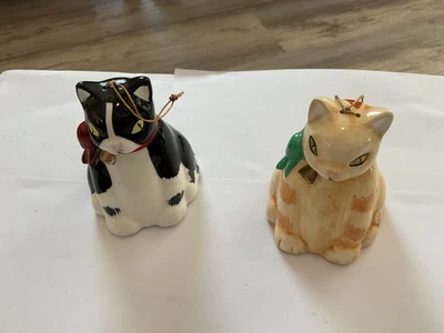 Набор из 2 винтажных рождественских колокольчиков для кошек Silvestri - Изображение 1 из 3