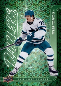 2024-25 Upper Deck Extended Series - Dazzlers Tyler Toffoli #DZ-116 Green - Picture 1 of 2