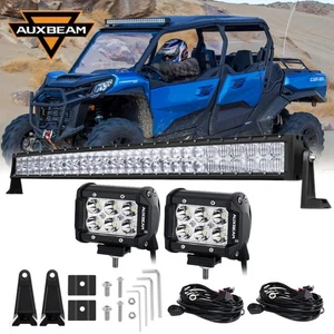 Barra de luz LED curvada para techo para Can-am Commander 800 1000 42"" + 2 cápsulas de luz LED - Imagen 1 de 12