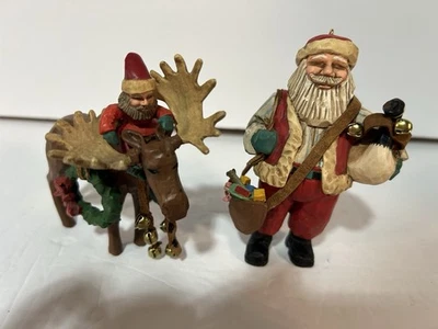 Lot of 2 1997 Hallmark Keepsake Ornament Folk Art Americana Collection - Image 1 of 4
