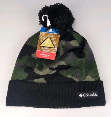Columbia Winter Hat Polar Powder II Unisex Beanie Camouflage Omni-Heat Infinity - Image 1 of 4