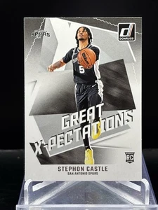 2024-25 Panini Donruss Stephon Castle Rookie Great X-Pectations #1 Spurs RC - Picture 1 of 2