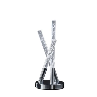 International HBL2617 14.5" en Carina Moderno 3 Acrílico Pierna Vertical Stix Led Plata Foto 1 de 4