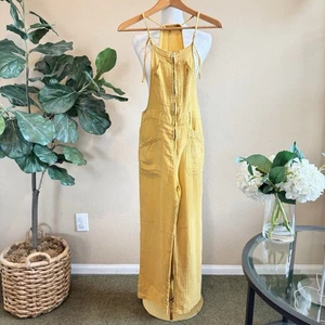 Pilcro Anthropologie Gaze Painters Overall Damen 27 senfgelb Boho Baumwolle - Bild 1 von 14