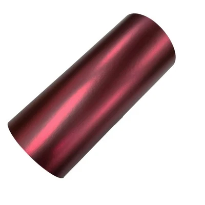 Satin Matte Chrome Maroon Burgundy Vinyl Car Wrap Air Release Sticker Decal Film - Image 1 of 2