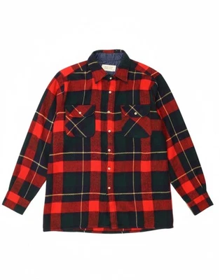 MAGELLAN Mens Lumberjack Flannel Shirt Large Red Check AQ09 - Image 1 of 4