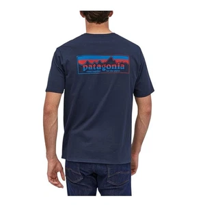 PATAGONIA Come Together For The Planet Logo Tee Navy Size M Orig. $60 NWT - Picture 1 of 5