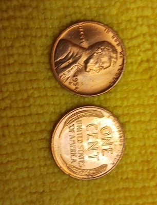 1954 D LINCOLN WHEAT CENTS ROLL RED BU - Image 1 of 4