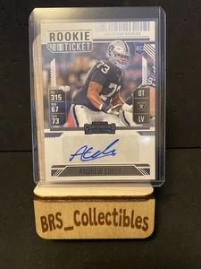 ANDREW COKER 2024 CONTENDERS ROOKIE TICKET AUTOGRAPH RAIDERS RC AUTO - Picture 1 of 2