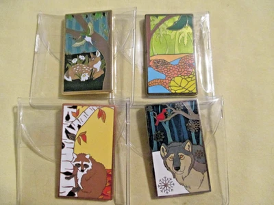 Deer Wolf Turtle Racoon Seasons Season's Spring Summer Fall Winter Geocoin Coin - Image 1 of 4