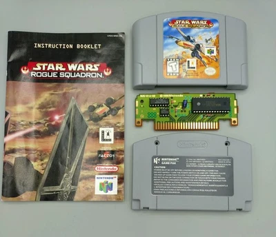 Star Wars Rogue Squadron N64 Cartridge W/ Manual  Nintendo 64 - Image 1 of 2