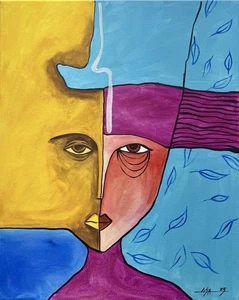 Between Sun and Wind –Original Acrylic Painting on Canvas (16x20”)Signed by Lisa - Picture 1 of 4