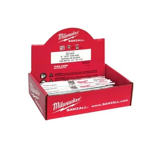 Milwaukee 48-01-7182 6" 14 TPI SAWZALL Blades, 100 Pack - Picture 1 of 1