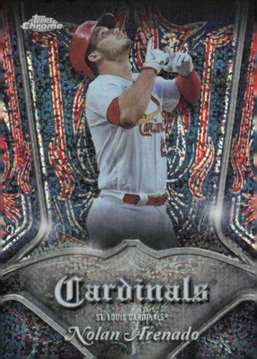2022 Topps Chrome #P-4 Nolan Arenado Pinstriped - Image 1 of 2