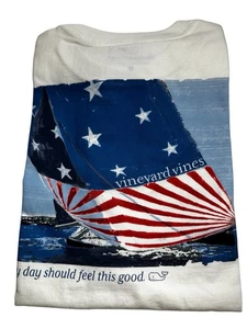 Vineyard Vines Men’s USA Flag Sail S/S Pkt Tee.SZ.XXL.NWT - Picture 1 of 5