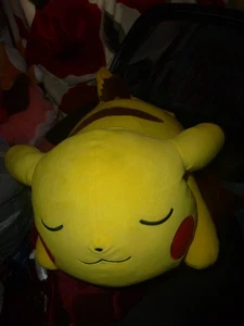 Pikachu Plüsch Nintendo / große Pokemon riesig schlafend - Top Zustand - Bild 1 von 7