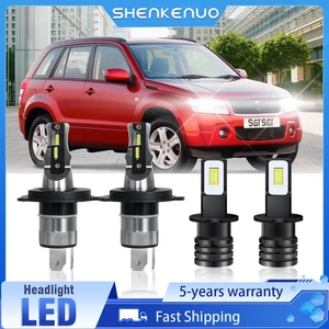 For Suzuki Grand Vitara 2001-2005 H4 LED Headlight H3 Fog Light Bulbs Kit 6000K - Picture 1 of 14