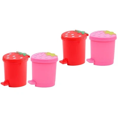 4 PCs praktische Mülldose Desktop-Mülleimer-Trash-Eimer Kee-resistente - Bild 1 von 4