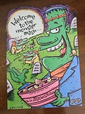 Gibson Greetings Halloween money greeting card, Monster Mash Halloween card - Image 1 of 4