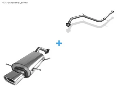  Sistema de carreras a partir de Kat Mazda MX-3 1.8l año 91-99 135x80mm plano oval Foto 1 de 3